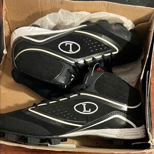 Black Mesh Athletic Shoes with Velcro Closure